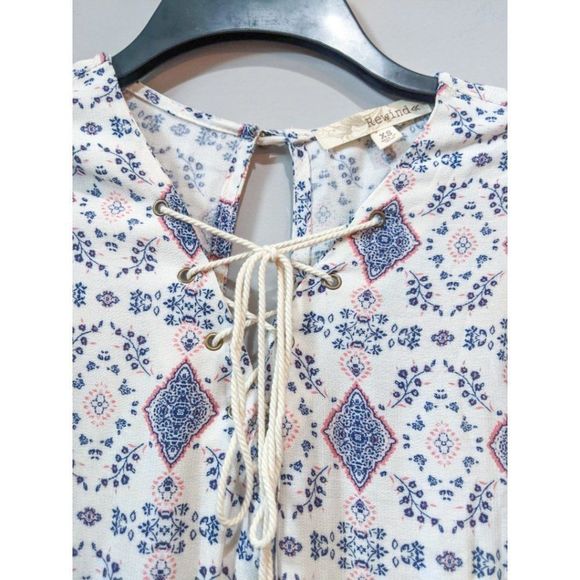 REWIND Tunic Mini Dress Long Sleeve Rope Detail - Picture 4 of 5